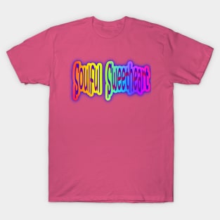 Soulful Sweetheart Neon Retro Rainbow T-Shirt